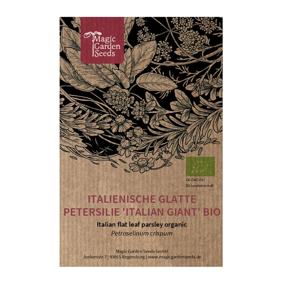 Italienische Glatte Petersilie 'Italian Giant' (Petroselinum crispum) Bio Saatgut