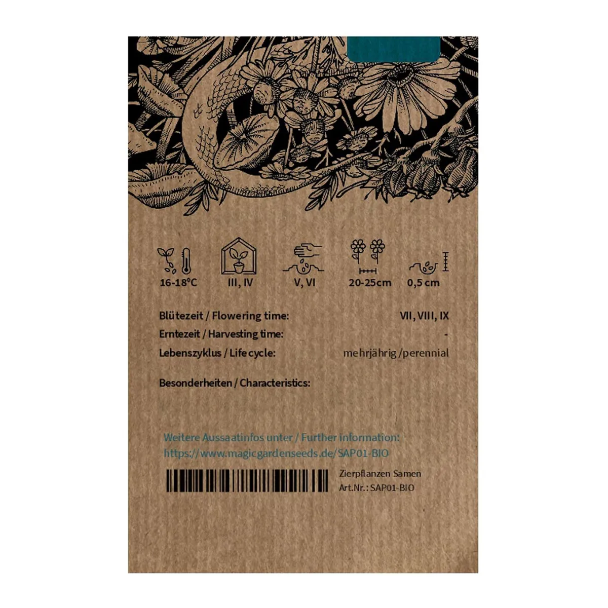 Echtes Seifenkraut (Saponaria officinalis) Bio Saatgut