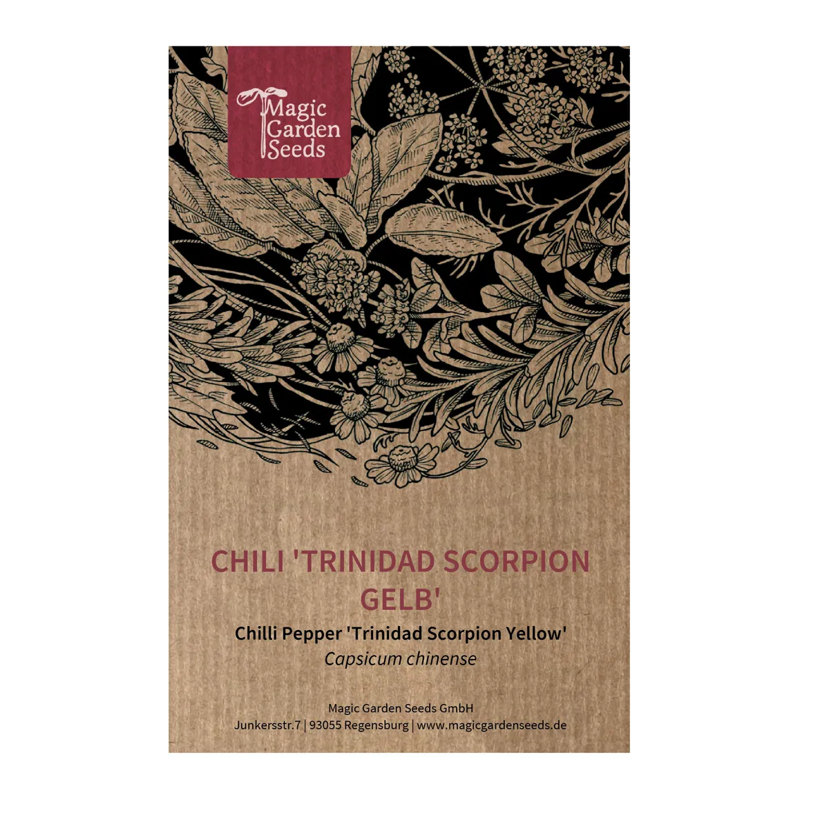 Chili 'Trinidad Scorpion Gelb' (Capsicum chinense) Samen