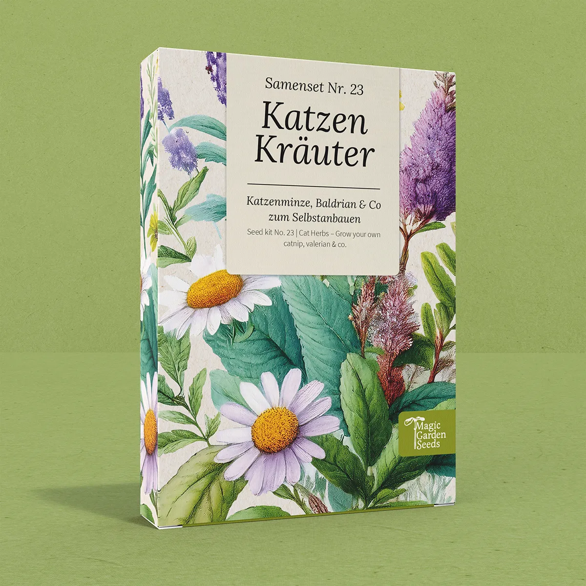 Katzen-Kräuter: Katzenminze, Baldrian & Katzengras zum Selbstanbauen – Samenset Nr. 23