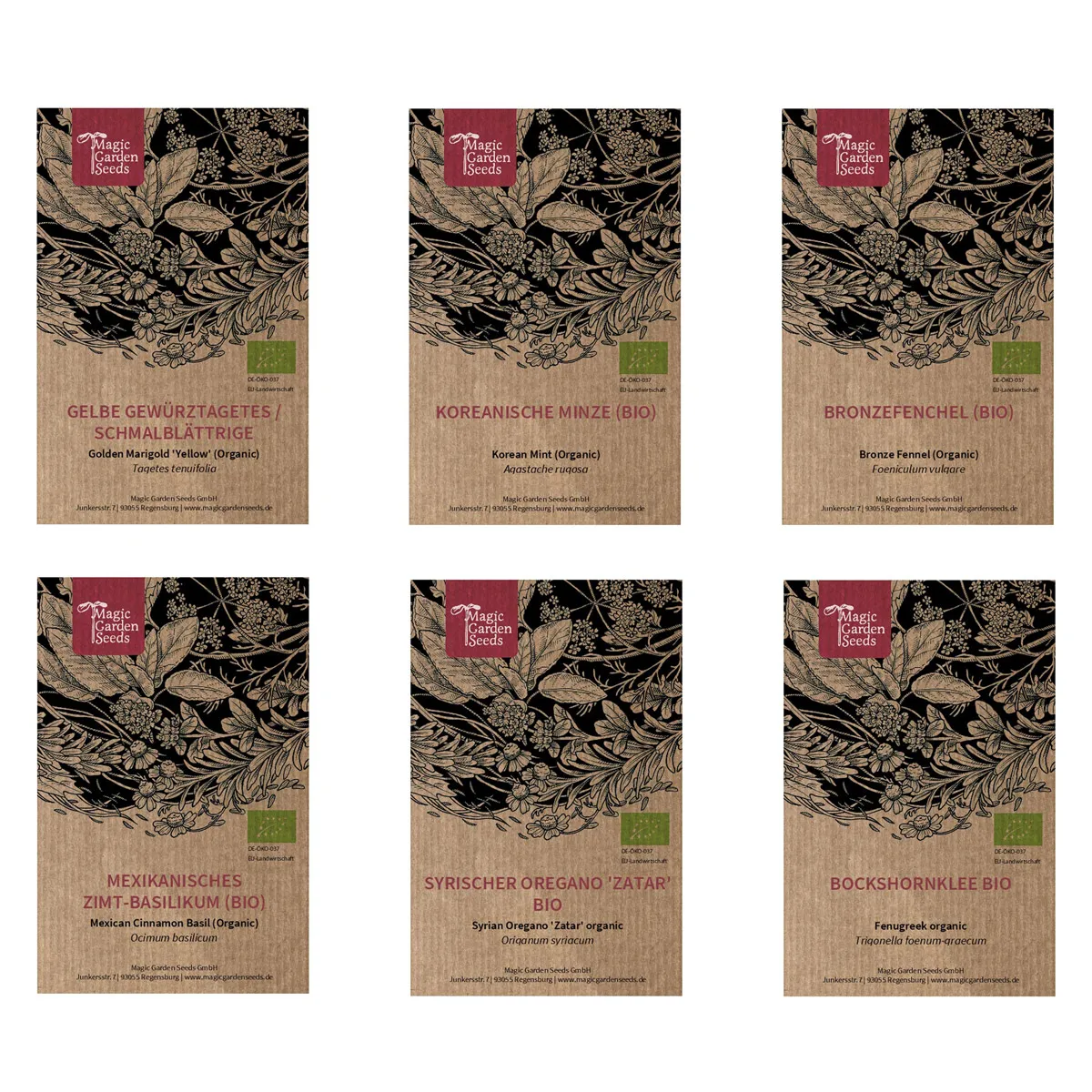 Unsere Pflanzenlieblinge: Küchenkräuter & Gewürze für Aroma-Freaks (Bio) - Samenset