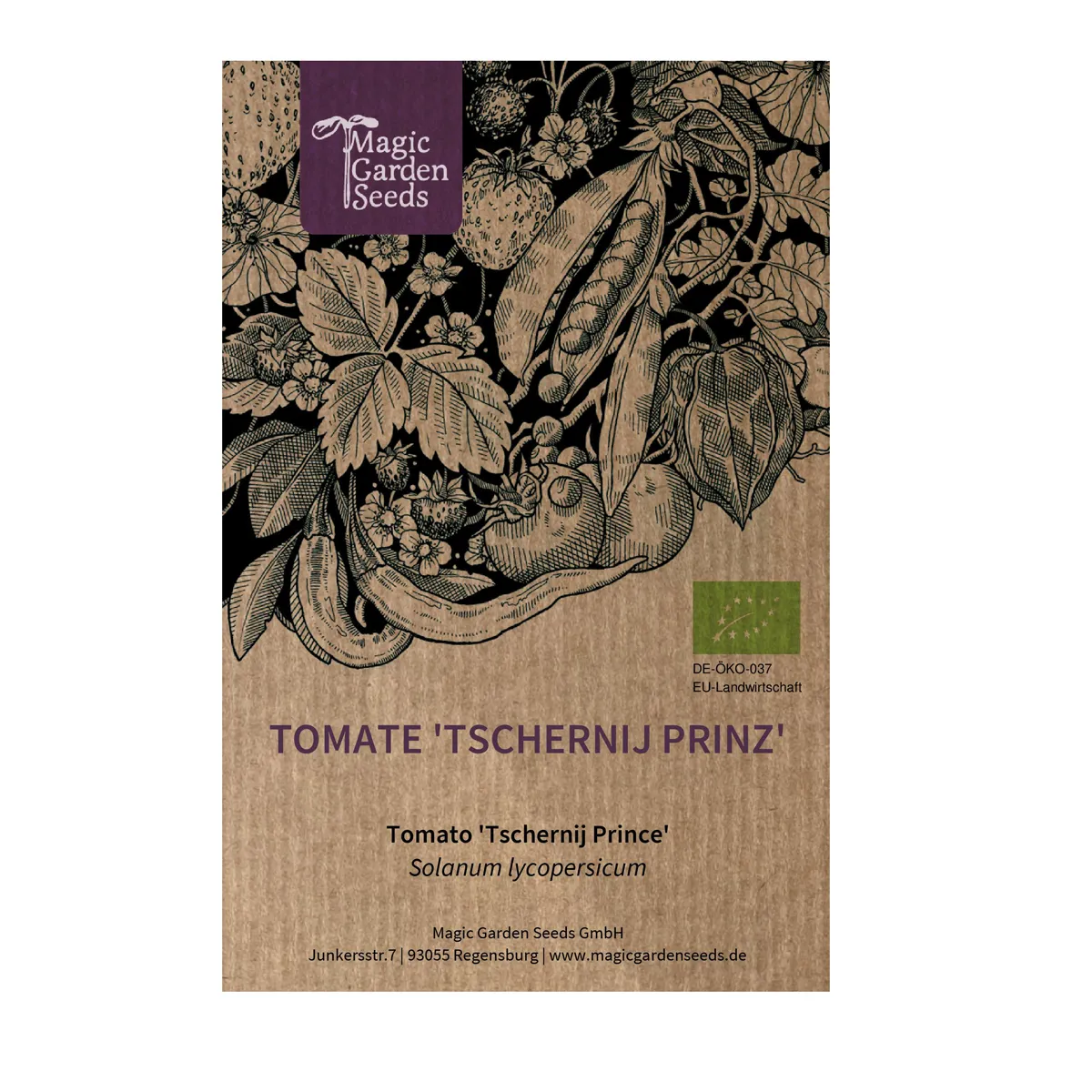 Tomate 'Tschernij Prinz' (Solanum lycopersicum) Bio Saatgut