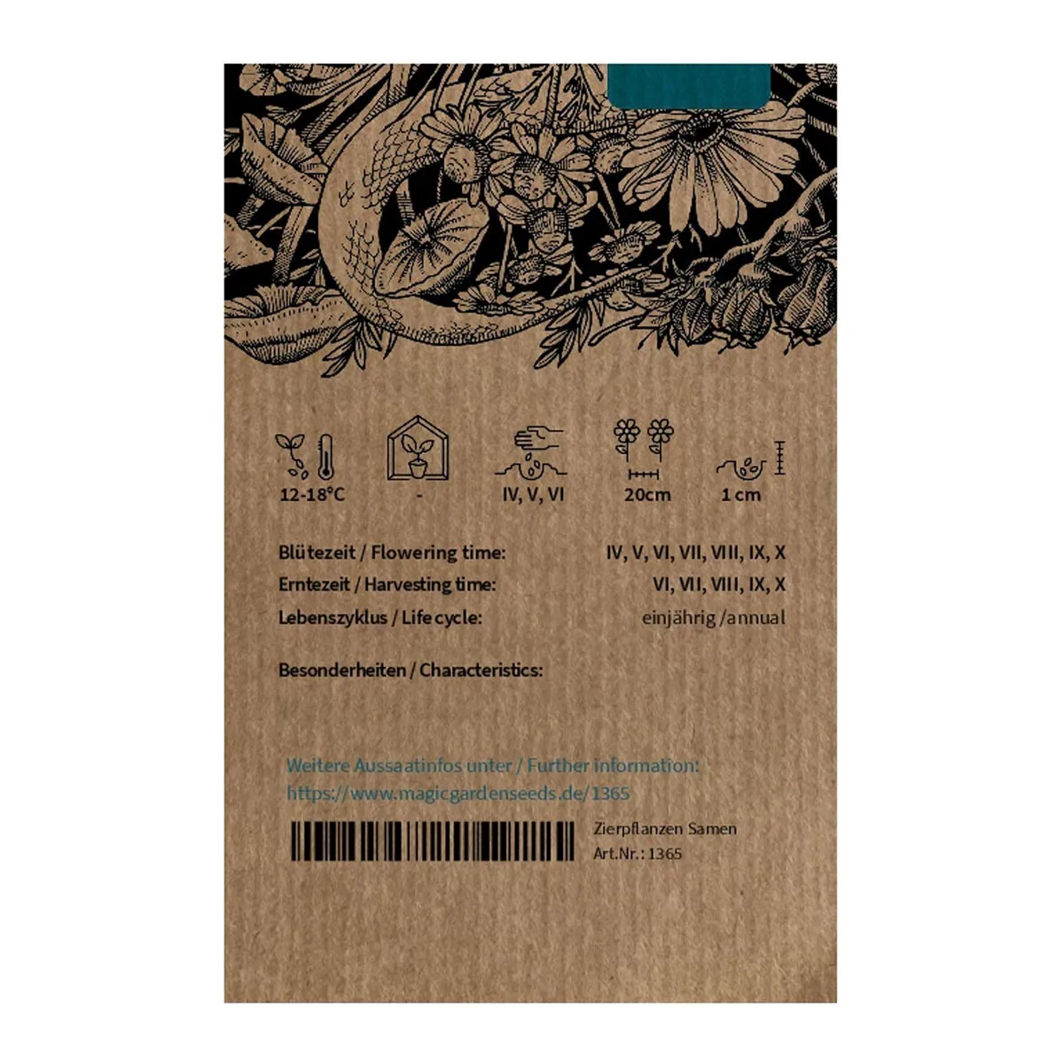 Ringelblume (Calendula officinalis) Bio Saatgut