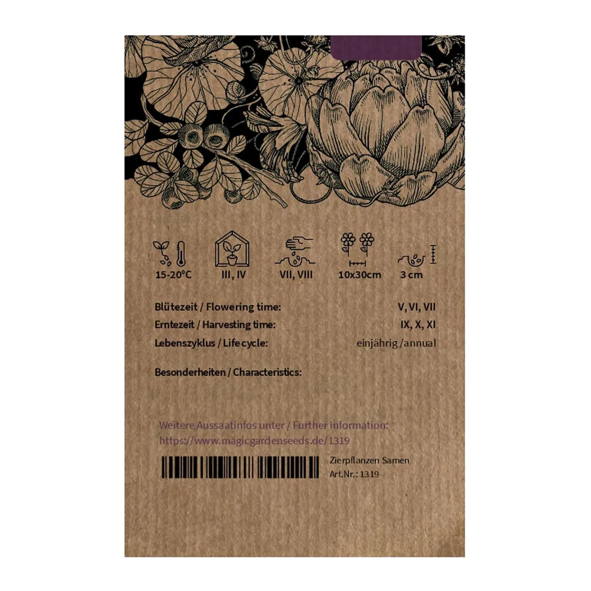 Herbstrüben 'Runde, Weiße, Rotköpfige' (Brassica rapa ssp. rapa) Bio Saatgut