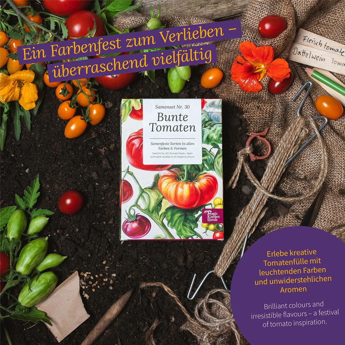 Bunte Tomaten zum Verlieben - Samenset Nr.30