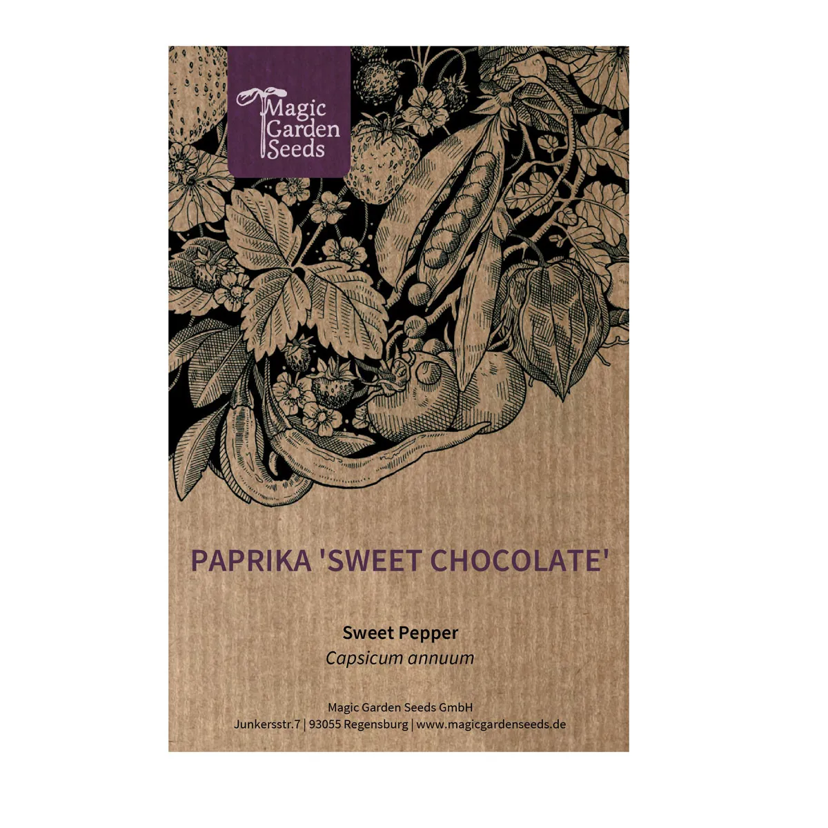 Paprika 'Sweet Chocolate' (Capsicum annuum) Samen
